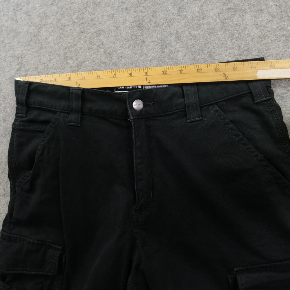Carhartt Cargo Pants Mens 31  Black Rugged Flex Workwear Canvas Utility - Picture 7 of 11